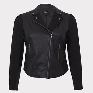 ▪️Torrid Faux Leather Moto Jacket
